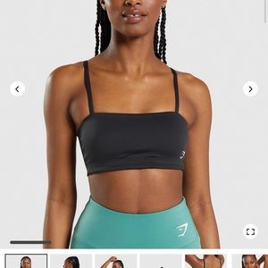 Gymshark Bandeau Sports Bra- Black (L)